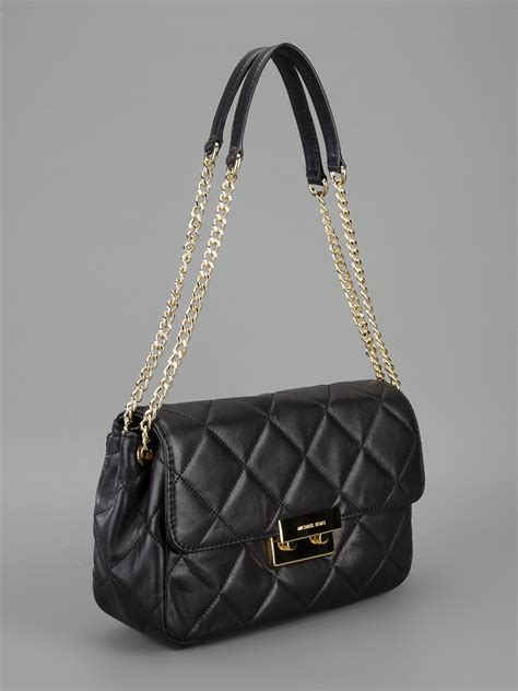 michael kors quilted bag black|michael kors small black handbag.